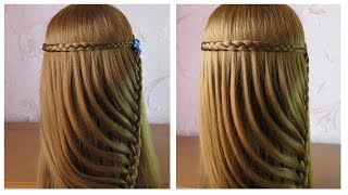 Tuto coiffure tresse facile ✿ Coiffure simple et rapide a faire soi memecheveux long [upl. by Raoul326]