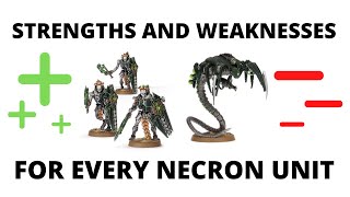 Strengths and Weaknesses for EVERY Codex Necrons Unit  Necron Tactics [upl. by Akeimahs174]