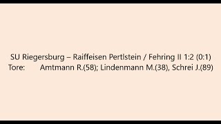 SU Riegersburg – Raiffeisen Pertlstein  Fehring II 12 01 [upl. by Aihtnyc]