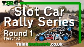 Scalextric Slot Car Racing  TRRC Think Rally amp Race Championship  Round 1 Heat 1 [upl. by Cecily]