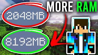 How To Allocate More Ram To Minecraft Guide  Add More Ram To Minecraft [upl. by Strawn]