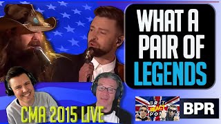 Justin Timberlake Chris Stapleton FIRST TIME WATCHING Tennessee Whisky CMA LIVE BRITS REACTION [upl. by Nomyaw]