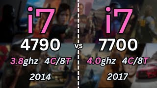 i7 4790 vs i7 7700 Tested in 14 Games 2024  1080p [upl. by Sapers]