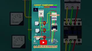 ct ammeter connection diagram video shorts short ammeter [upl. by Ttayw]