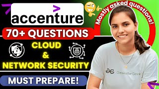 70 Cloud amp Network Security Questions Asked in Accenture accentureexamquestions fresherhiring [upl. by Emelun]