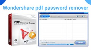 Wondershare pdf password remover Tutorial  How to use Wondershare pdf password remover [upl. by Khalsa863]