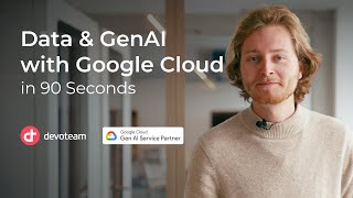 Data amp GenAI with Google Cloud in 90 seconds [upl. by Nedap137]