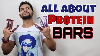 ALL ABOUT PROTEIN BARS  PROTEIN BAR REVIEW  HINDI [upl. by Accebber]