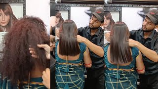 How To Hair Smoothing process  Easy Way  BeginnerRebonding StraighteningTutorial [upl. by Drwde310]