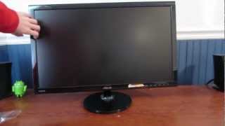 Asus VS248HP 24Inch FullHD LCD Monitor Unboxing [upl. by Znieh]