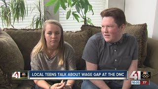 Kansas teens take stage at DNC [upl. by Hcirteid384]