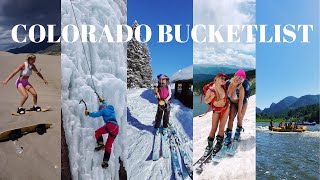 COLORADO BUCKET LIST  my all time fav adventures in CO ⛰️🤍 [upl. by Ayres]