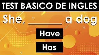 TEST BÁSICO DE INGLÉS 📚 PON A PRUEBA TU INGLÉS 📌 [upl. by Maclaine]