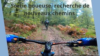 Sortie VTT d’automnerecherche de nouveaux singletrack mudriding mtb adventuremode [upl. by Hsak]