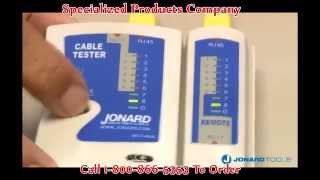 Jonard MCT468 Modular Cable Tester for RJ45 RJ11 and RJ12 Cables [upl. by Eelhsa1]