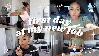 GRWM first day of work  summer internship vlog [upl. by Naynek761]