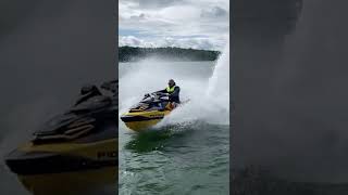 SeaDoo RXTX braking from full speed [upl. by Nyletac799]