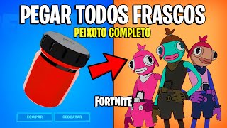 FORTNITE  TODOS FRASCOS DE COR PEIXOTOON Liberar todos estilos Peixoto [upl. by Thurnau]