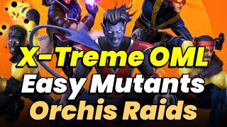 ORCHIS MUTANT RAIDS SUPER EASY XTREME amp LOGAN OMEGA RAID GUIDE  MARVEL Strike Force  MSF [upl. by Schuster]