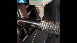 3000W3KW Tube Laser Cutting Machine Cutting Stainless Steel Round Tube [upl. by Aura]