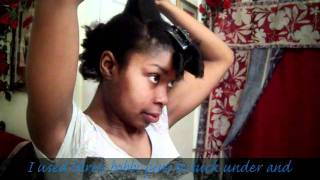 Natural Black Hair  Banana Clip Hump and a Swoop [upl. by Close]