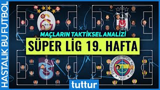 Süper Lig 19 Hafta Galatasaray Beşiktaş Trabzonspor ve Fenerbahçe  Taktiksel Analiz [upl. by Dick]