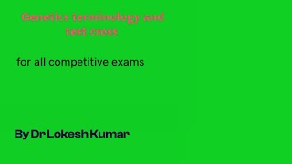 Genetics terminology [upl. by Eaneg]