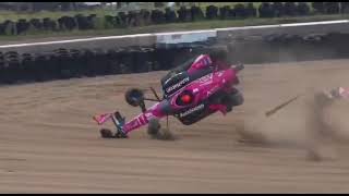 Impresionante accidente de SIMON PAGENAUD que sale ILESO Volvió a nacer en MID OHIO [upl. by Mona386]