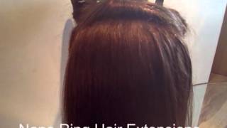 How to Apply Nano Ring Hair Extensions [upl. by Fried340]