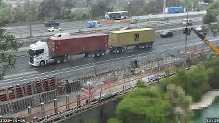 Warringah Freeway Upgrade time lapse  Tuesday 08 October 2024 [upl. by Georgeta]