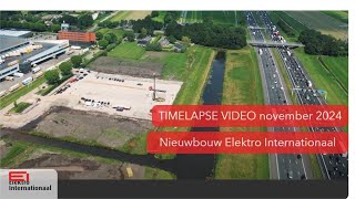 Timelapse nieuwbouw Elektro Internationaal november 2024 [upl. by Marka]