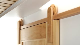 How To Make Wooden Barn Door Hardware [upl. by Walke]