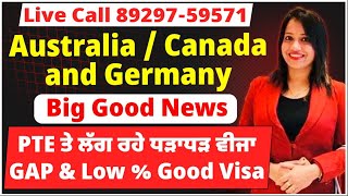 Live Call 8929759571 Germany Urgent Live Big Good News PTE ਤੇ ਲੱਗ ਰਹੇ ਧੜਾਧੜ ਵੀਜਾ [upl. by Ellenaej533]