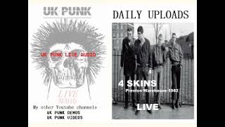 4 SKINS  14782 Warehouse Preston  UK PUNK LIVE AUDIO [upl. by Otila]