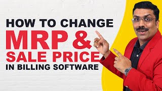 How to edit MRP and Sale Price in Billing software [upl. by Allwein]