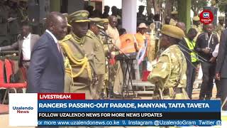 President Ruto rewards top recruits at the Rangers Passingout Parade in Manyani [upl. by Ita]