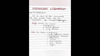 Hemoglobin and Hematocrit topic small note about high and low level pharm medical [upl. by Ayahsal]