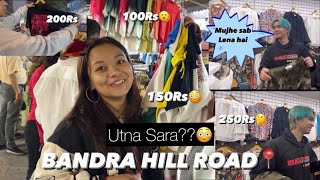 Shopping under 3000Rs Challenge MUMBAI HILL ROAD MARKET BANDRA😍😍 [upl. by Eseilenna]