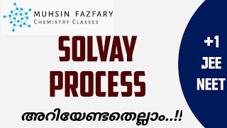 Solvay process  PREPERATION OF SODIUM CARBONATEWASHING SODA  Plus one  JEE  NEET  MALAYALAM [upl. by Hort864]