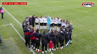 U17 Frauen 2002 Österreich vs Wales  EliteRunde zur UEFA EURO 2019 [upl. by Yehus]