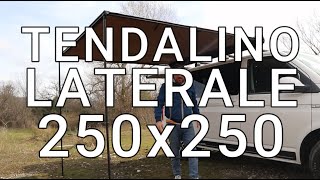 Tendalino laterale SwissKings 250 unboxing e montaggio su vw caravelle t6 [upl. by Arber613]