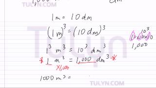 Conversion of Metric Units Cubic Meter to Cubic Decimeter [upl. by Ennaxxor154]