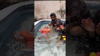 7ാം മാസത്തിൽ മോളെ Swimming Pool ൽ ഇട്ടപ്പോൾ😐shortsvideo swimming trendingshorts [upl. by Hudnut399]