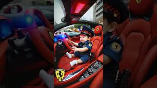 🚓 Tiny Police Officers Driving Ferraris 🚨 [upl. by Nador]