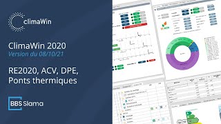 ClimaWin 2020  RE2020 ACV DPE Ponts thermiques  Version du 081021 [upl. by Narra77]