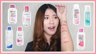 BATTLE  7 MICELLAR WATER dari 17  389 RIBU  Garnier Ovale Ponds Wardah Biore Bioderma Aestura [upl. by Coit717]