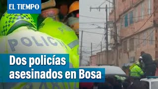 Dos policías fueron asesinados en Bosa  El Tiempo [upl. by Avin]