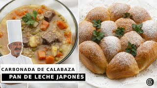 CARBONADA de CALABAZA y PAN DE LECHE JAPONÉS Shokupan  Recetas con Arguiñano [upl. by Leterg378]