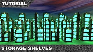 Minecraft Storage Shelves Tutorial amp Download [upl. by Christabel416]