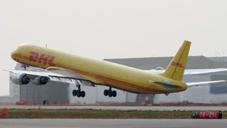 DHL Cargo McDonnell Douglas DC873F N803DH Pushback and Takeoff [upl. by Mignon920]